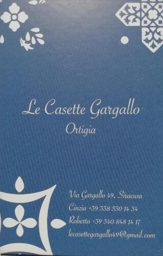 Le Casette Gargallo 1 - Ortigia シラクーサ エクステリア 写真